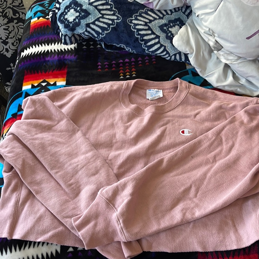 Champion cropped crew neck. Size women’s XL